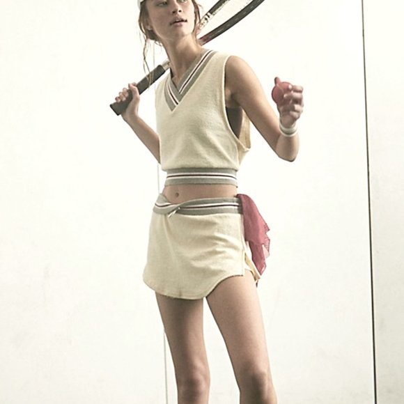 NWT free people set Match point SKORT and top - Picture 3 of 6